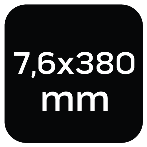 Opaski zaciskowe ogrodowe 7,6 x 380mm, 50 szt., brązowe