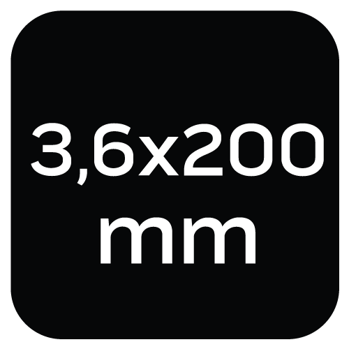 Opaski zaciskowe ogrodowe 3,6 x 200mm, 50 szt., zielone