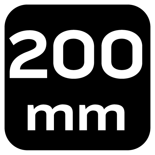 Szczypce wydłużone wygięte 200 mm