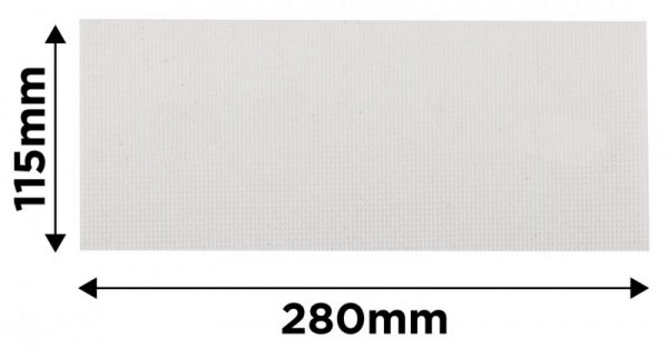 Siatka ścierna biała 115 x 280 mm, P220 (3 szt.)