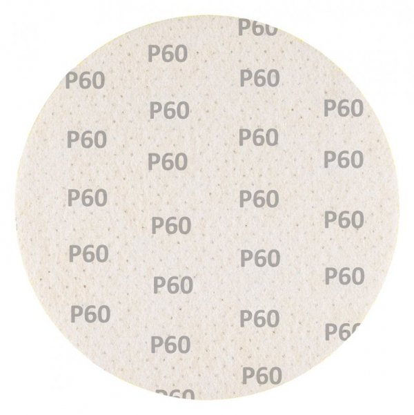 Krążki ścierne, perforowane, na rzep z otworami 225 mm, P60, 5 szt.