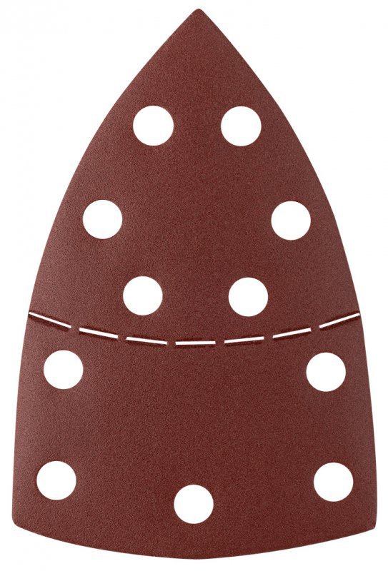 Papiery ścierne na rzep, żelazko 102 x 152 mm, P240, 5 szt., z 11 otworami
