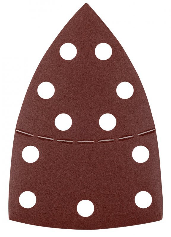 Papiery ścierne na rzep, żelazko 102 x 152 mm, P220, 5 szt., z 11 otworami