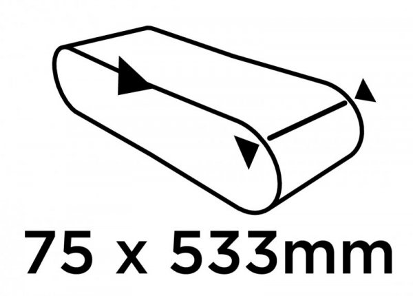 Pasy bezkońcowe 75 x 533 mm, P150, 3 szt.