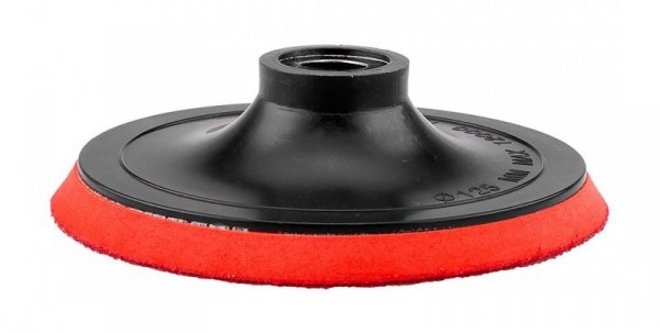 Tarcza mocująca z rzepem 125 mm x M14 + trzpień