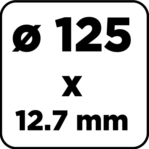 Tarcze szlifierskie 125 x 20/16/12.7 x 16 mm, P60, 2 szt.