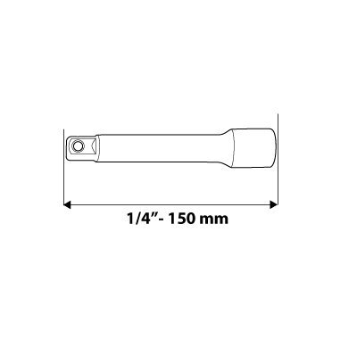 Przedłużka 1/4&quot;, 150 mm