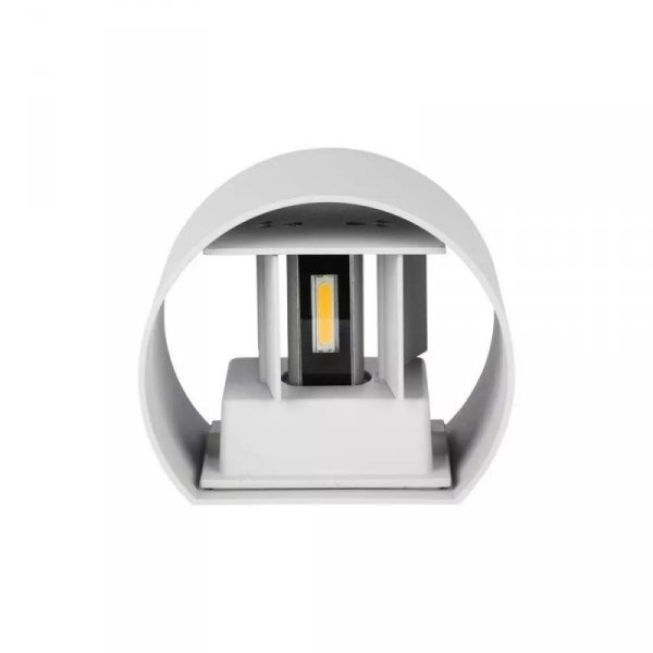 Oprawa Ścienna 6W V-TAC Góra Dół Regulowana Szary Okrągły IP65 Bridgelux VT-756 4000K 660lm 2 Lata Gwarancji