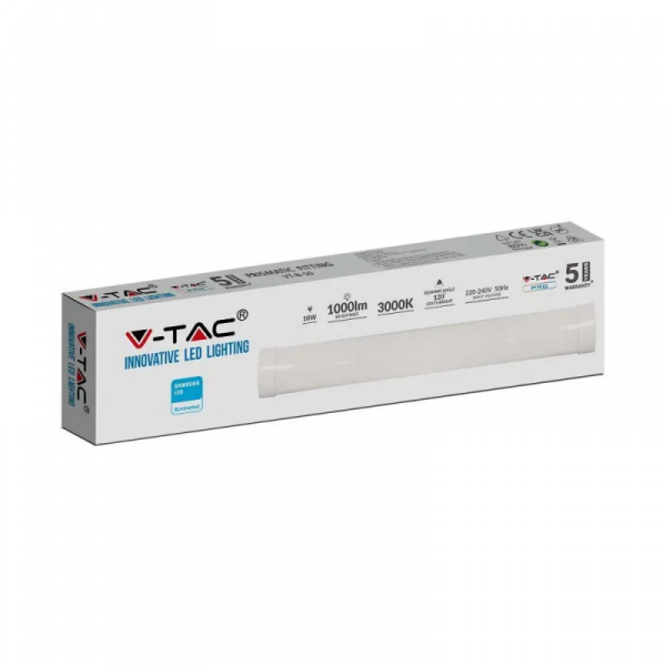 Oprawa V-TAC 10W LED Liniowa Natynkowa SAMSUNG CHIP 30cm VT-8-10 3000K 1000lm 5 Lat Gwarancji