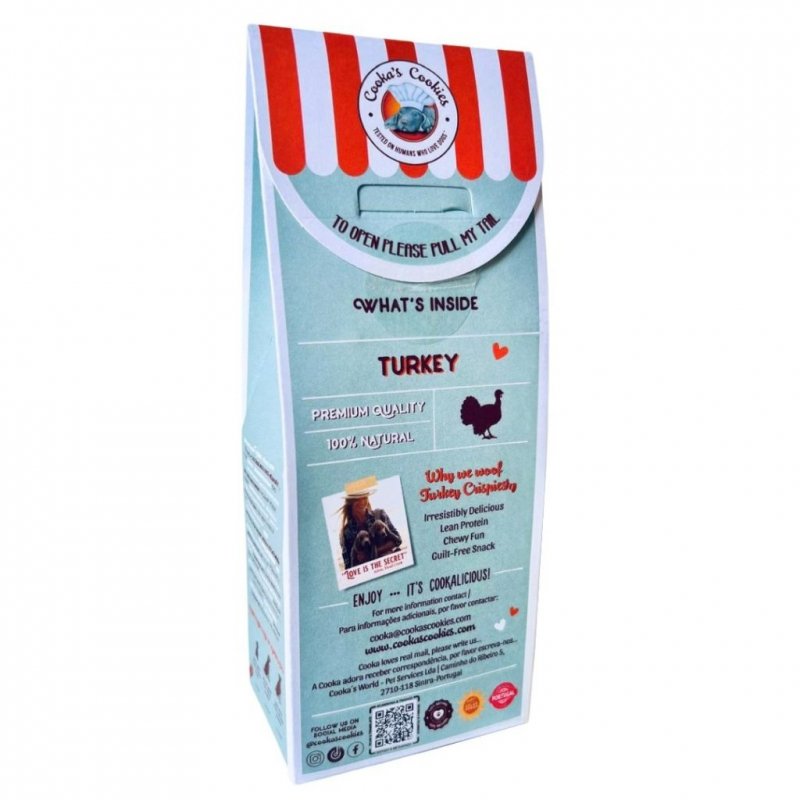 Cooka’s Cookies TURKEY CRISPIES Suszone piersi z indyka 95g