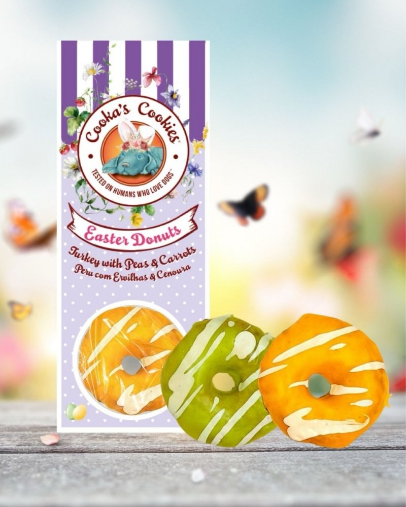 Cooka's Cookies EASTER DONUTS Przysmaki dla psa z indyka 70g