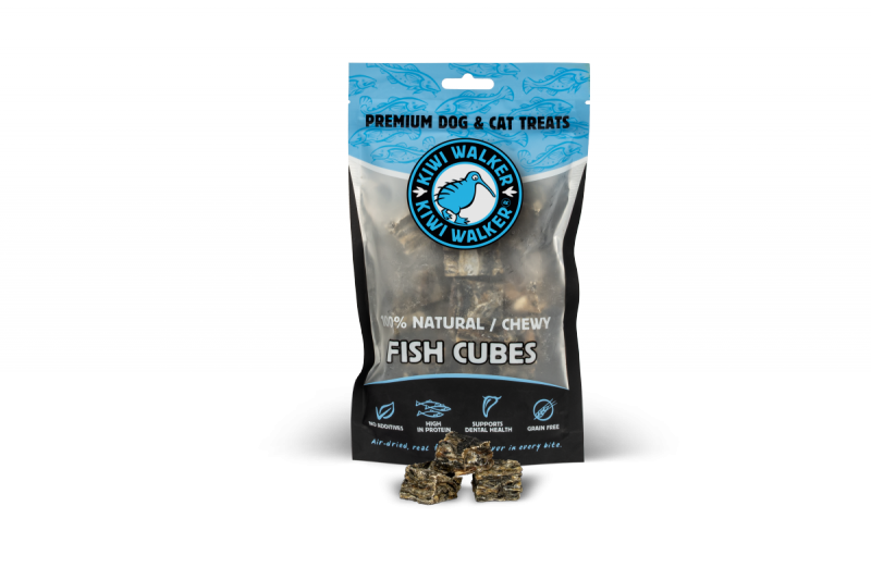 Kiwi Walker 100% DORSZ KOSTKA Przysmaki suszone powietrzem dla psa i kota 100g