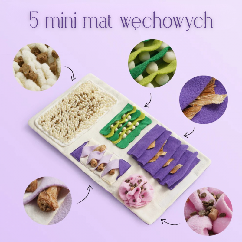 Nocciola JAGODOWA ROLADA mata węchowa dla psa