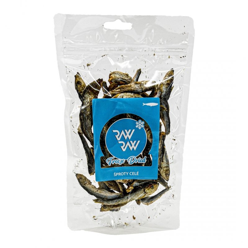 RAW RAW Liofilizowane szprotki 50g