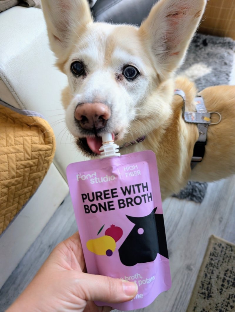 Food Studio Chefs PUREE dla psów WARZYWNO-OWOCOWE z marchewką, batatem, jabłkiem, żurawiną i tymiankiem 150ml