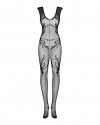 F241 – seksowny bodystocking z otwartym krojem i dopasowaną siateczką