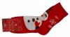 Skarpetki bawełniane, motyw świąteczny. Uroczy wzór :) Mikołaj i jego pomocnicy. Wykonane w rozmiarze 43-46 firmy Aura.Via