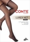 Rajstopy z kolekcji CONTE LUREX NET to idealne połączenie elegancji i nowoczesnego designu. Wykonane z poliamidu i elastanu, oferują komfort i trwałość. Wyjątkowy połysk lureksu.