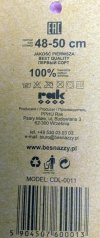 Kapelusz śliczna aplikacja 3D Miś, 100 % bawełny rozmiar 48-50 cm
