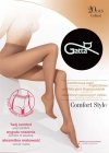 Komfortowe rajstopy Gatta Comfort Style 20 Den to elegancki wybór z szerokim, bezuciskowym ściągaczem i technologią cyrkulacji powietrza. Idealne na każdą okazję dzięki matowemu wykończeniu i precyzyjnemu dopasowaniu.