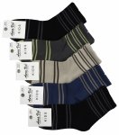 Modne skarpety dziecięce Aura.Via w paski – zestaw 5 par 32-35 