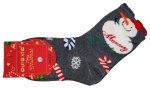 Skarpety świąteczne dziecięce 28-31 AuraVia,skarpety unisex mikołaj prezent
