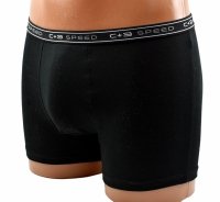 Czarne bokserki męskie C+3 Premium – bawełna 95% roz M 