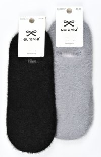 Damskie skarpetki stopki z długim włosem – idealne na zimę 38-41 