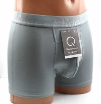 Bokserki męskie Auravia–niebieskie<br />, bambus 85%, pas AttractiveMan, rozmiar 3XL 