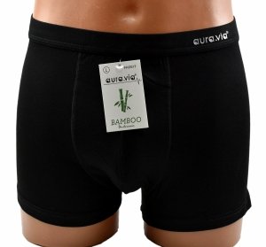 Bambusowe bokserki męskie czarne–oddychające i wygodne, rozmiar L
