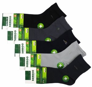 Antybakteryjne Skarpety Męskie z Bambusa, 5 par naturalnego komfortu 39-42 AuraVia