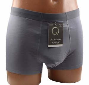 Bambusowe bokserki męskie Aura.Via – szeroka gumka i pełen komfort, rozmiar L