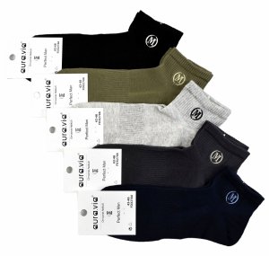 Skarpety męskie młodzieżowe Auravia ¾ z haftowaną literą M 43-46