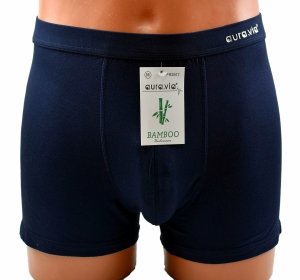 Granatowe bokserki męskie z włókna bambusowego miękkie i oddychające, rozmiar M