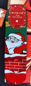 Świąteczne skarpety Aura.Via z brokatem–wyjątkowy blask na zimę 28-31