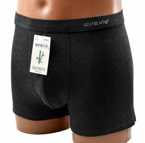 Bambusowe bokserki męskie grafitowe–elegancja i oddychająca tkanina, rozmiar L