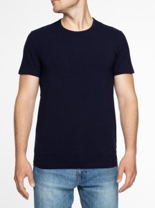 T-shirt męski DIWARI Basic Cotton z bawełny premium – granatowy rozmiar L