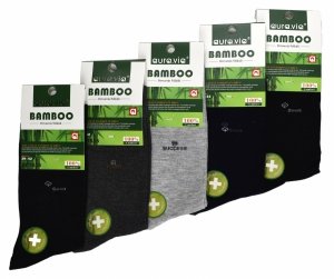 Garniturowe skarpety bambusowe–płaskie szwy, stonowane kolory 39-42