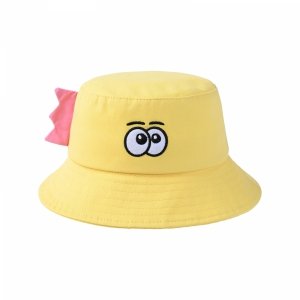 Kapelusz z zabawnym wzorem haftowane oczy 100 % bawełniany roz 48-50 cm