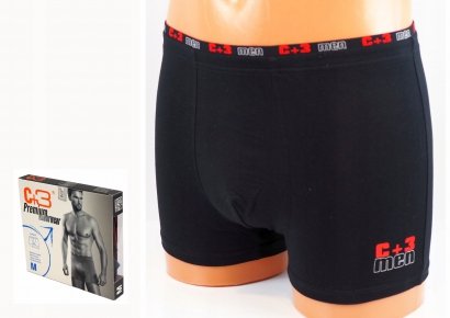 Bawełniane bokserki męskie, jakość firmy C+3 roz L 