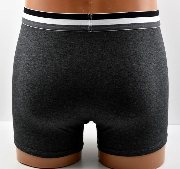 Aura.Via – ciemnoszare bokserki męskie z szeroką gumką GOOD CHOICE, rozmiar 3XL