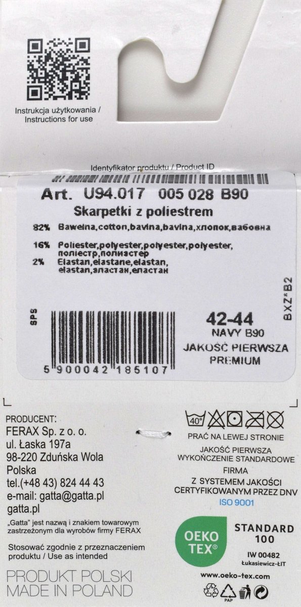 Eleganckie skarpety męskie – klasyka w najlepszym wydaniu 42-44