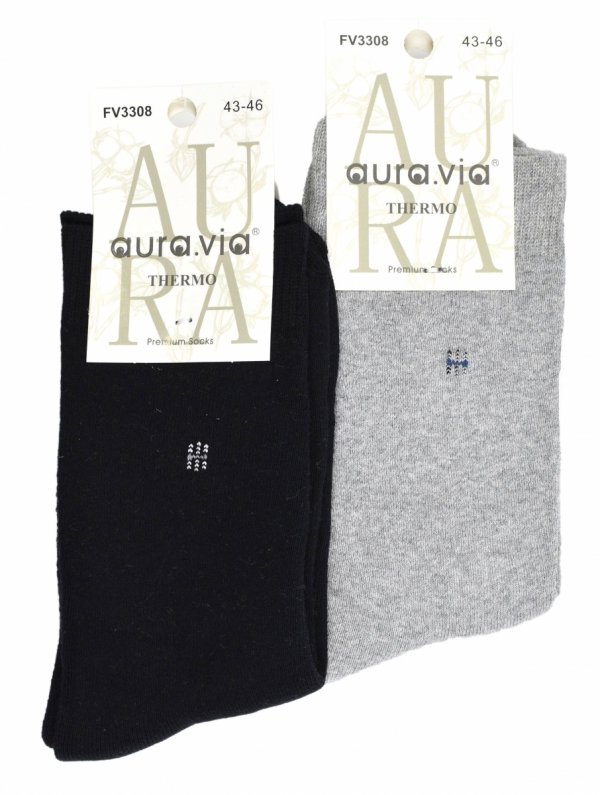 Zimowe skarpety męskie AURAVIA Thermo to gwarancja komfortu i trwałości. Bawełna, elegancja i technologia ciepła w jednym zestawie.