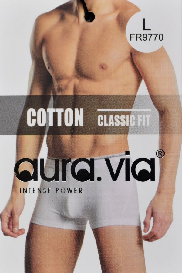 Prążkowane bokserki Auravia–czarne, classic fit, płaskie szwy, rozmiar 3XL