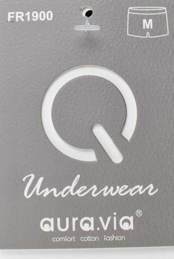 Bokserki męskie Auravia–czarne, bambus 85%, elastyczny pas AttractiveMan, rozmiar M