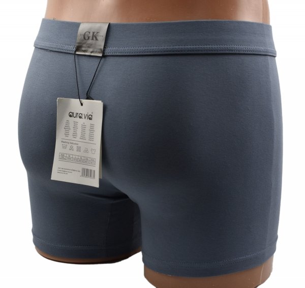 Męskie bokserki bawełniane ciemny denim – wygodne, gładkie i elastyczne, rozmiar L