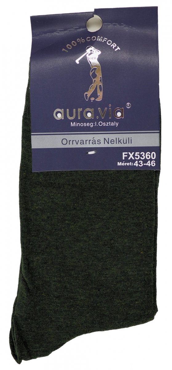 Gładkie Skarpetki garniturowe Aura.Via–klasa i 100% komfortu w jednym 39-42