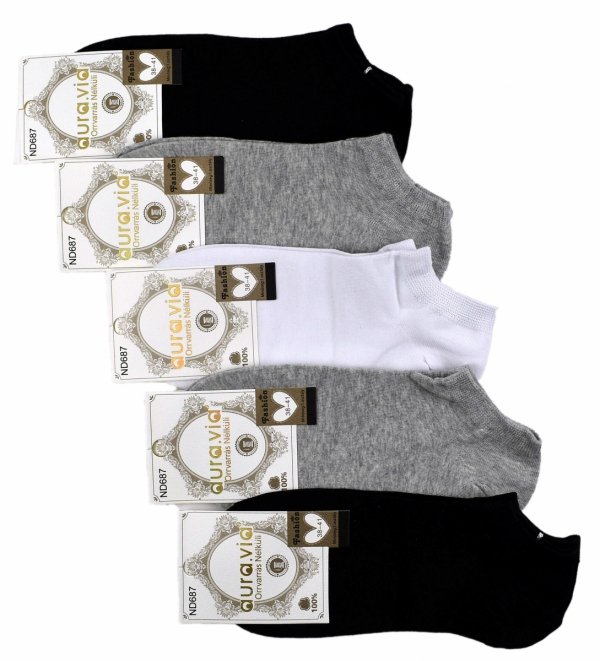 Skaretki, klasyczne stopki, 5 par r 35-38 Aura.via