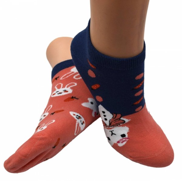 Stylowe stopki "Nie do pary" z króliczym motywem 38-41 AuraVia