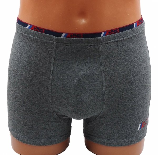 Szare bokserki męskie, jakość firmy C+3 roz XL, 95% zawartość bawełny.